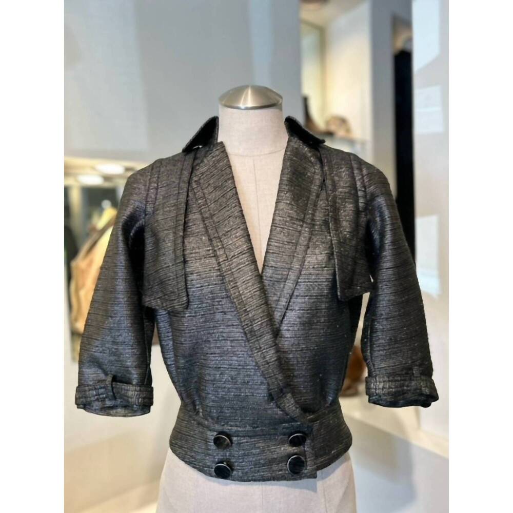 NEW BYRON LARS metallic jacket in silver